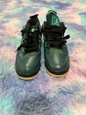 Jordan Kids' Teal Basketball Shoes with Black Laces